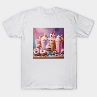 Vintage Candy Ice Cream Strawberry T-Shirt